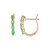 Tsavorit-Goldohrringe