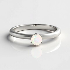 Anello in argento con Opale di Welo