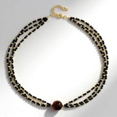 Collana in argento con Occhio di Tigre