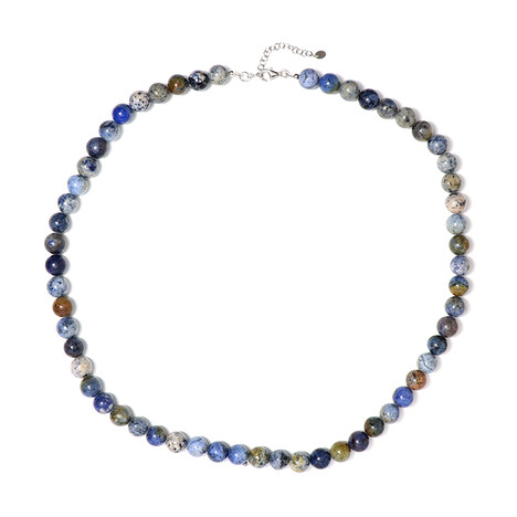 Collana in argento con Dumortierite