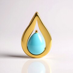 Ciondolo in argento con Turchese Sleeping Beauty (de Melo)