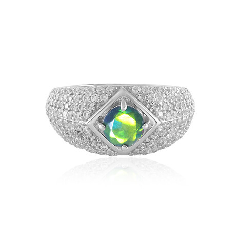 Zilveren ring met een Mezezo opaal (de Melo Essence)