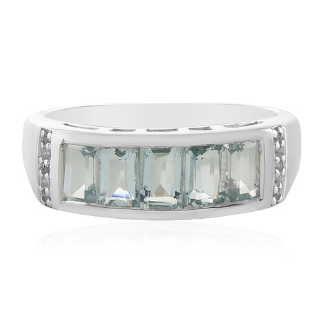 Aquamarin-Silberring