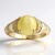 Anello in oro con Danburite gialla occhio di gatto (de Melo)