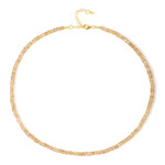 Collana in argento con Zircone Champagne