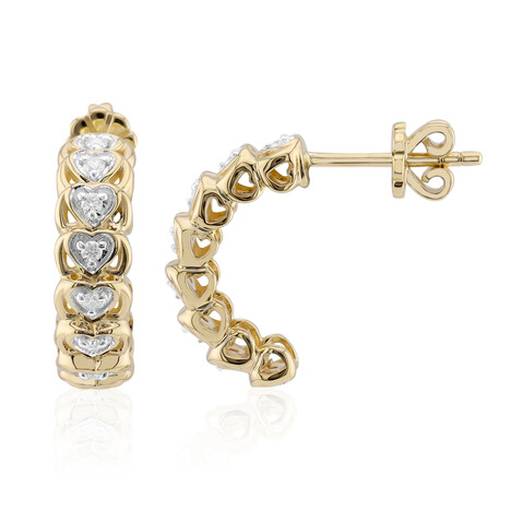 9K SI1 (G) Diamond Gold Earrings (Annette)