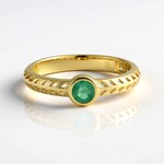 Anillo en plata con Esmeralda de Colombia (Ornaments by de Melo)
