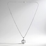 Collana in argento con Topazio Bianco