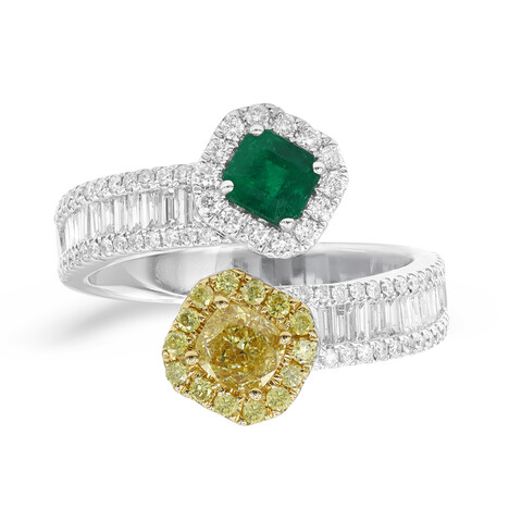 Anello in oro con Smeraldo Colombiano (CIRARI)