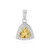 Citrine Silver Pendant