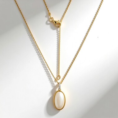 Collana in argento con Madreperla (Adela Silber)