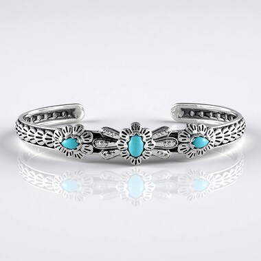 Bracciale in argento con Turchese Sleeping Beauty (Desert Chic)