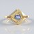 Anello in argento con Zaffiro Ceylon Blu (non riscaldato)
