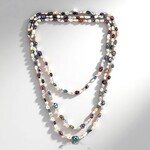 Collana in argento con Perla Keshi d’Acqua Dolce Bianca (TPC)