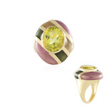 Limonen-Quarz-Silberring (Adela Silber)