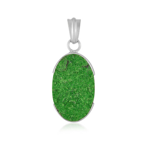 Colgante en plata con Uvarovita (Bali Barong)