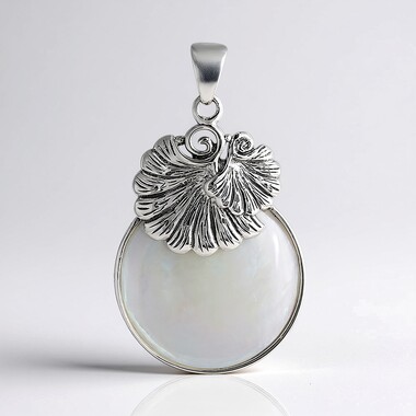 Colgante en plata con Nácar (Art of Nature)