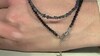Collar en plata con Espinela negra