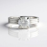 Anello in argento con Quarzo Bianco