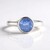 Anello in argento con Fluorite Cangiante