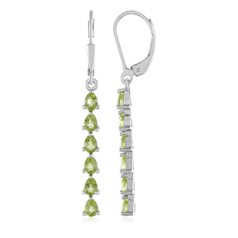 Pendientes en plata con Peridoto