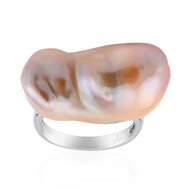 Anello in argento con Perla d'Acqua Dolce Pesca (TPC)