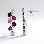 Orecchini in argento con Morganite