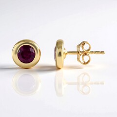 Orecchini in argento con Rodolite di Naktamunda