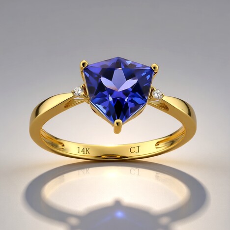 Anello in oro con Tanzanite AAA (CIRARI)