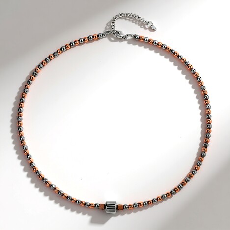 Collana in argento con Ematite Argentata
