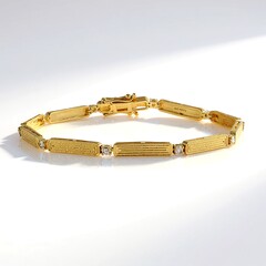 Bracciale in argento con Diamante Cioccolato I2