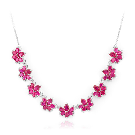 Collar en plata con Rubí de Madagascar