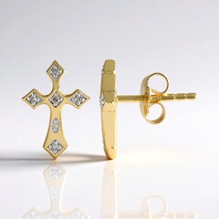 Orecchini in argento con Diamante Cioccolato I3