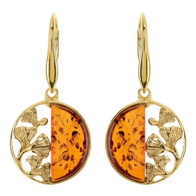 Boucles d'oreilles en argent et Ambre baltique (dagen)
