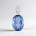 Ciondolo in argento con Quarzo Blu