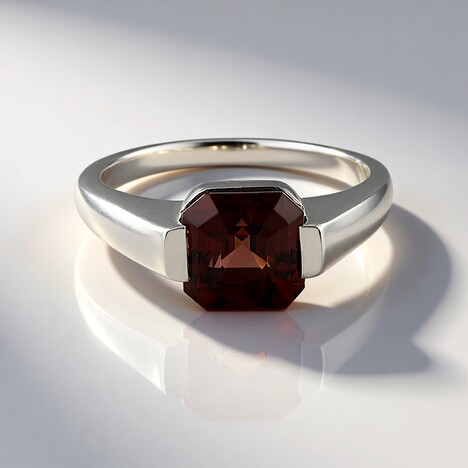 Anello in argento con Zircone Rosa