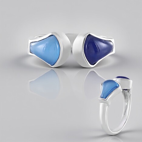 Anello in argento con Sodalite