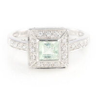 Kupfer-Turmalin-Silberring