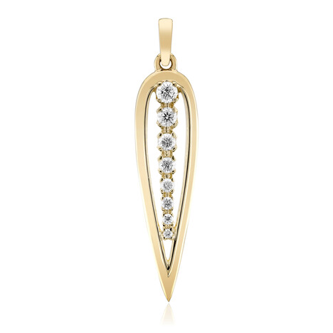 9K SI1 (G) Diamond Gold Pendant (Annette)