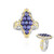 Anillo en plata con Tanzanita (Gems en Vogue)