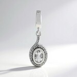 Ciondolo in argento con Petalite