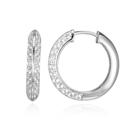 Boucles d'oreilles en argent et Topaze blanche (Adela Silber)
