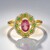 Bague en argent et Tourmaline rose du Nigéria