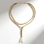 Collana in argento con Perla d'Acqua Dolce Bianca (Riya)