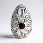 Ciondolo in argento con Rodolite (Annette classic)