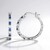Orecchini in argento con Zaffiro Ceylon Blu