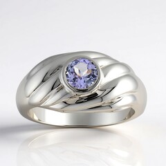 Anello in argento con Tanzanite Lilla (Pallanova)