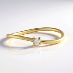 Anello in oro con Diamante IF (D)