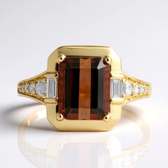 Anello in oro con Tormalina Neon del Congo