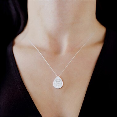 Ciondolo in argento con Zircone